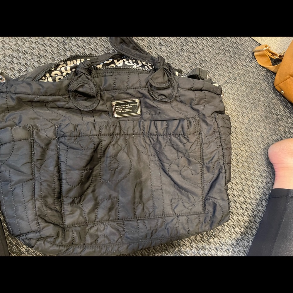 Marc by Marc Jacobs baby bag. Washable. Black.